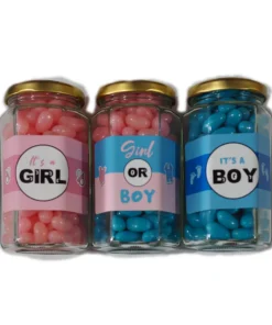 LollyShop Blue Baby Shower Jars