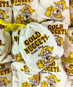 Not Specified Novelty Gold Nuggets Bubblegum 50g