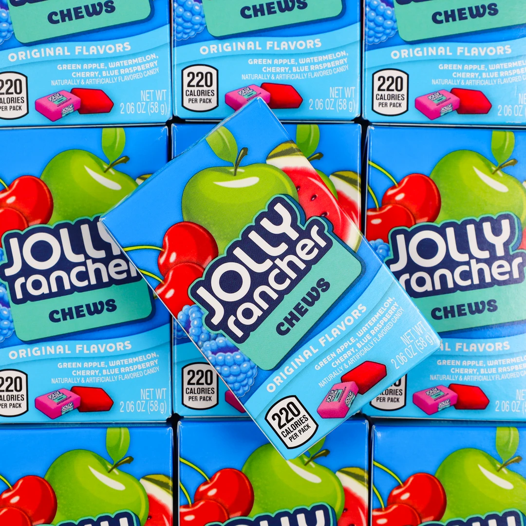 Not Specified American Candy Jolly Ranchers Original Chews Mini Box 58g 3 Not Specified American Candy Jolly Ranchers Original Chews Mini Box 58g