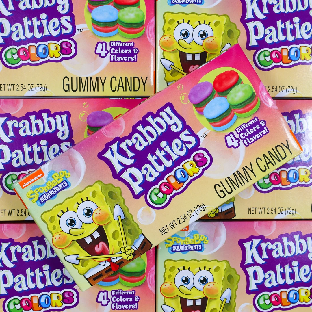 Not Specified Spongebob Krabby Patties Colours 72g American Candy 3 Not Specified Spongebob Krabby Patties Colours 72g American Candy
