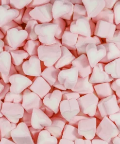 Not Specified Gluten Free Mini Heart Mallows Pink & White 200g