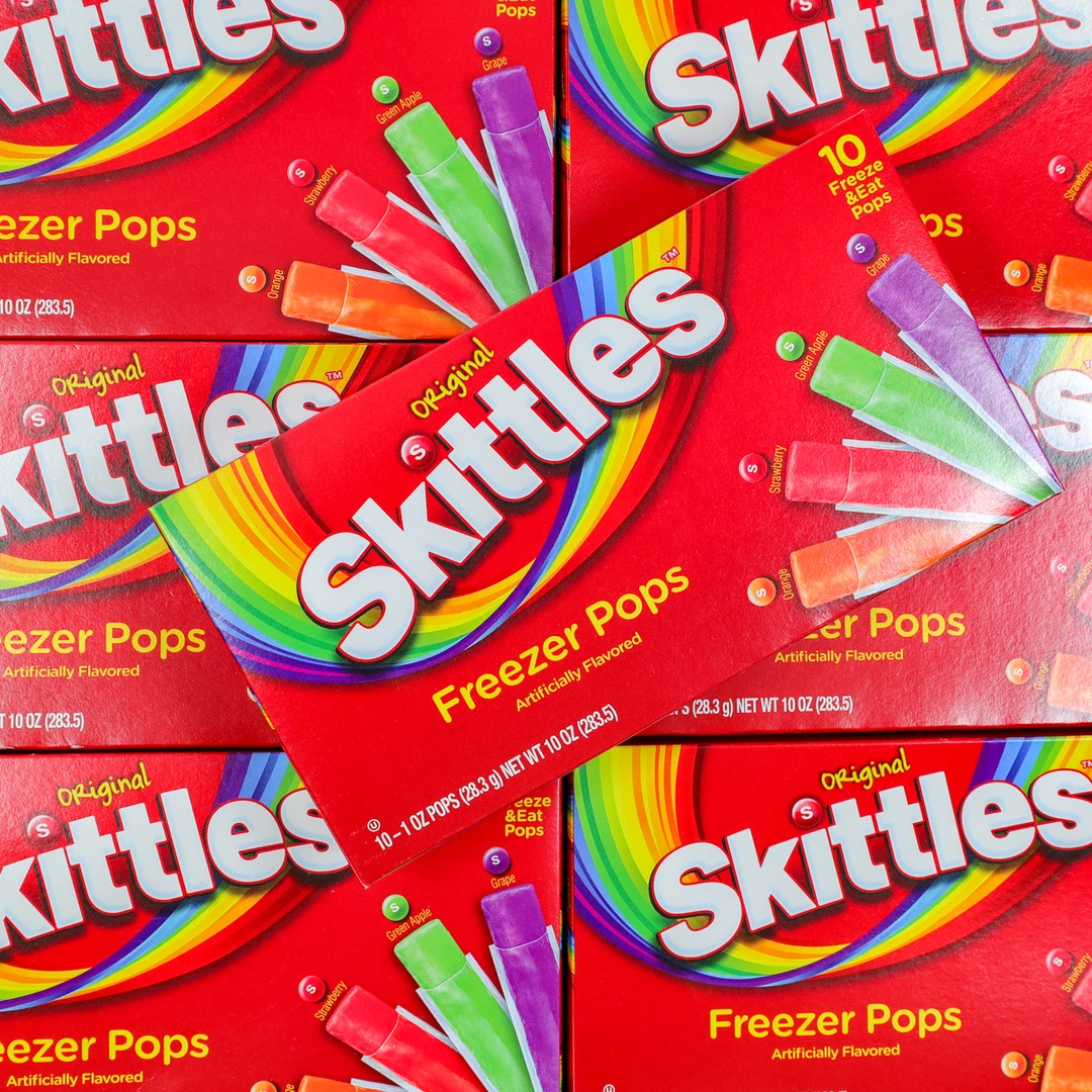 Not Specified American Candy Skittles Freezer Pops 10 Pack