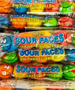 Not Specified Sour Faces Gumballs 5/35g Novelty