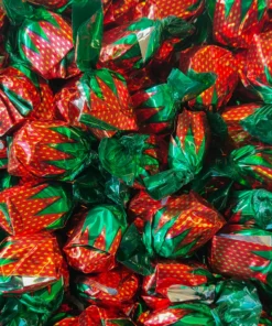 LollyShop Strawberry Candies Wrapped
