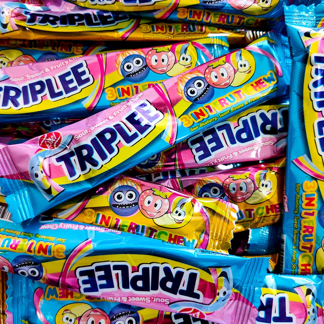 Not Specified Triplee Fruit Chew 10g Novelty 3 Not Specified Triplee Fruit Chew 10g Novelty