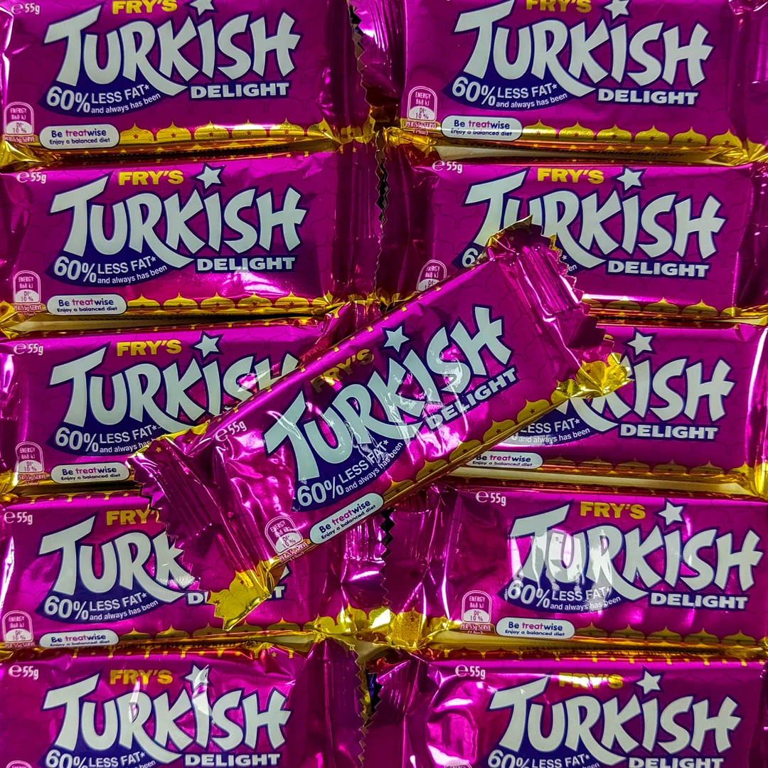Not Specified Chocolate Fry's Turkish Delights 55g 3 Not Specified Chocolate Fry's Turkish Delights 55g